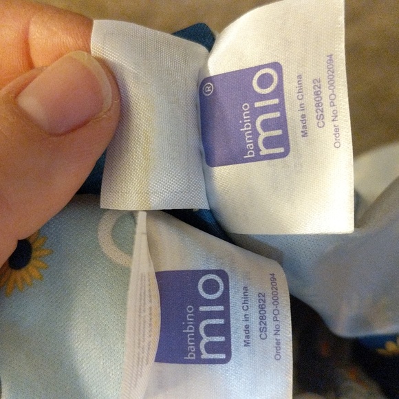 #665Lot of 2 Bambino Mio Cloth Diaper Reusable. Size:9kg+ Or 21lbs + Used once. - Picture 6 of 8